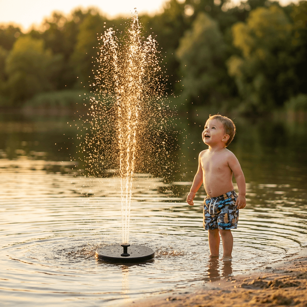 BUBBLOO™ Solar Powered Outdoor Fountain